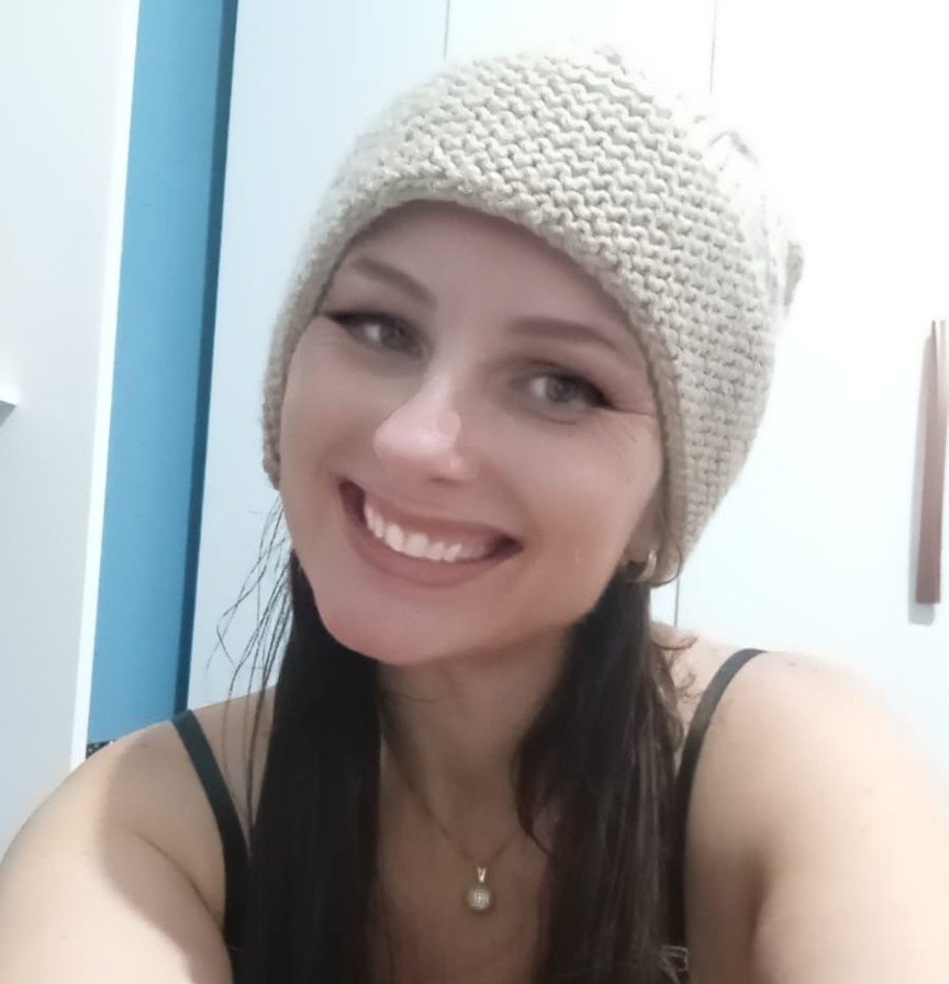 Gi com gorro de crochê